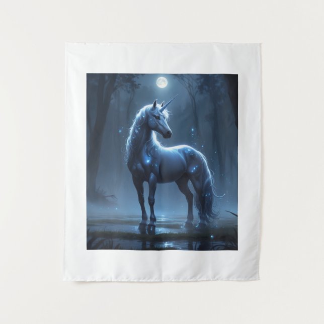 Unicorn Themed Backdrop Tapestry (Front)