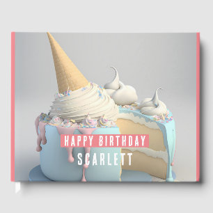 unicorn themed Birthdays Guest Book