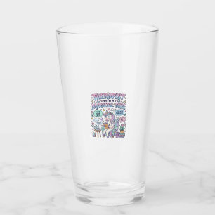 Unicorn Therapist with a Magical Side Gift Idea St Glass