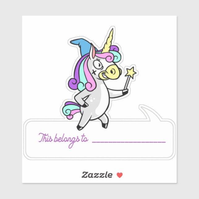 Unicorn This Belongs To - Back To School (Sheet)