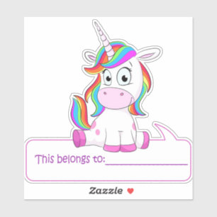 Unicorn This Belongs To - Back To School 