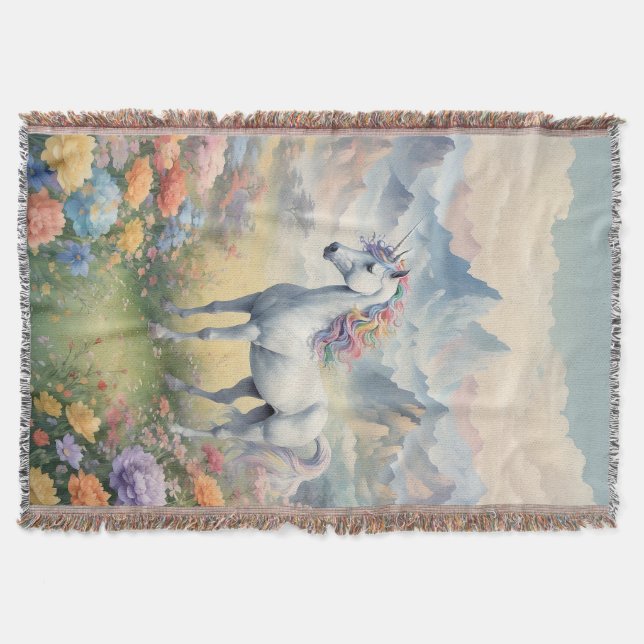Unicorn Throw Blanket (Front)