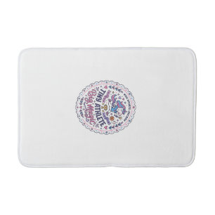 Unicorn Tiny Athlete Big Magic Playful Print on De Bath Mat