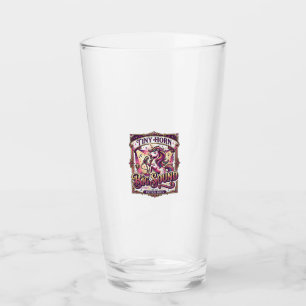 Unicorn Tiny Horn Big Sound Stylish Merch Design_1 Glass