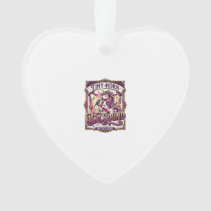 Unicorn Tiny Horn Big Sound Stylish Merch Design_1 Ornament