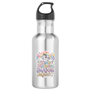 Unicorn Tiny Human Major Magic Premium Vector Vect 532 Ml Water Bottle