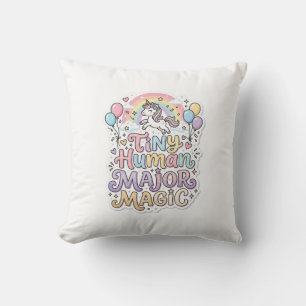 Unicorn Tiny Human Major Magic Premium Vector Vect Cushion