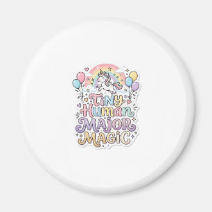 Unicorn Tiny Human Major Magic Premium Vector Vect Magnet