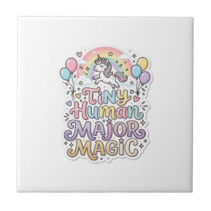 Unicorn Tiny Human Major Magic Premium Vector Vect Tile