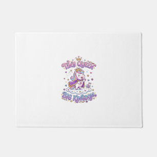 Unicorn Tiny Queen Big Kingdom Gift Idea Sticker a Doormat
