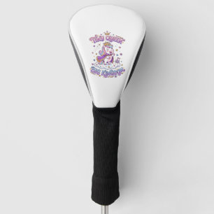 Unicorn Tiny Queen Big Kingdom Gift Idea Sticker a Golf Head Cover