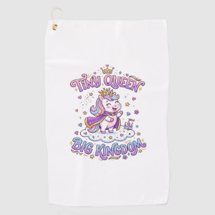 Unicorn Tiny Queen Big Kingdom Gift Idea Sticker a Golf Towel