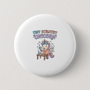 Unicorn Tiny Scientist Unicorn Trendy Product Grap 6 Cm Round Badge