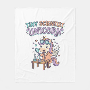 Unicorn Tiny Scientist Unicorn Trendy Product Grap Fleece Blanket
