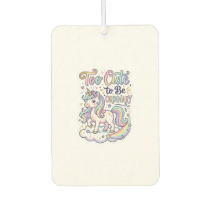 Unicorn Too Cute to Be Ordinary Premium Vector Sti Car Air Freshener