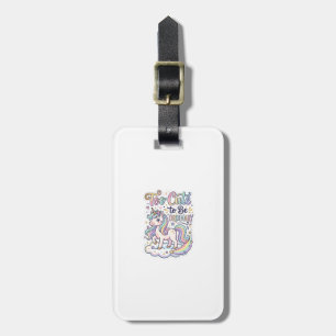 Unicorn Too Cute to Be Ordinary Premium Vector Sti Luggage Tag