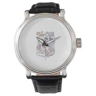 Unicorn Too Cute to Be Ordinary Premium Vector Sti Watch