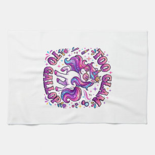 Unicorn Too Glam to Gallop Commercial Print on Dem Tea Towel