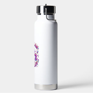 Unicorn Too Glam to Gallop Commercial Print on Dem Water Bottle