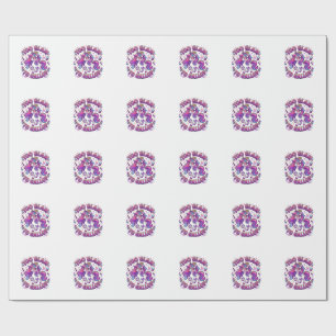 Unicorn Too Glam to Gallop Commercial Print on Dem Wrapping Paper