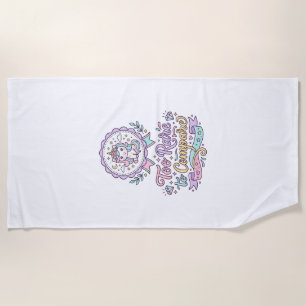 Unicorn Too Rare to Compare Cute Pastel T-Shirt De Beach Towel