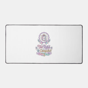 Unicorn Too Rare to Compare Cute Pastel T-Shirt De Desk Mat