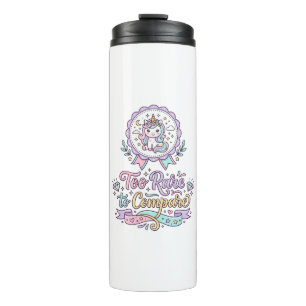 Unicorn Too Rare to Compare Cute Pastel T-Shirt De Thermal Tumbler