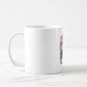 Unicorn Trail Hooves and Happy Hearts Colourful Ap Coffee Mug