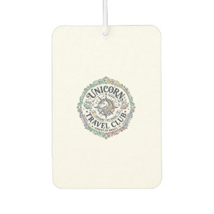 Unicorn Travel Club Original Zazzle Design_1 Car Air Freshener