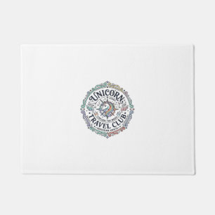 Unicorn Travel Club Original Zazzle Design_1 Doormat