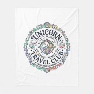 Unicorn Travel Club Original Zazzle Design_1 Fleece Blanket