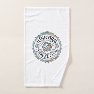 Unicorn Travel Club Original Zazzle Design_1 Hand Towel