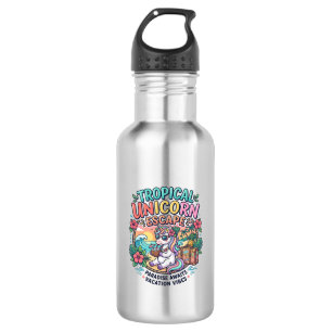 Unicorn Tropical Unicorn Escape POD Ready POD Artw 532 Ml Water Bottle