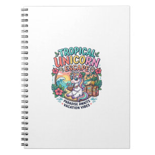 Unicorn Tropical Unicorn Escape POD Ready POD Artw Notebook