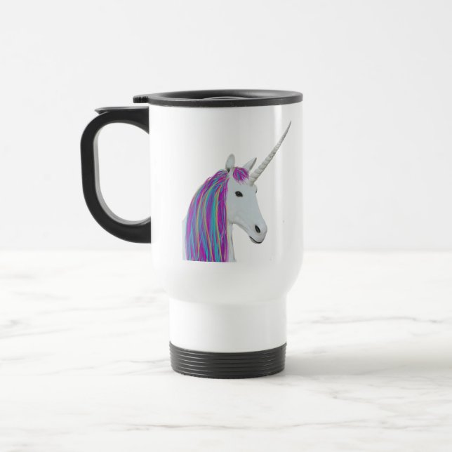 Unicorn tumbler travel mug (Left)