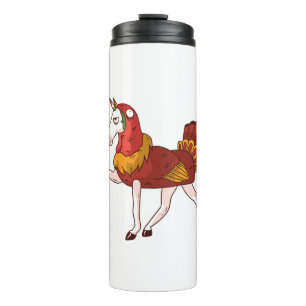 Unicorn Turkey Costume Thermal Tumbler