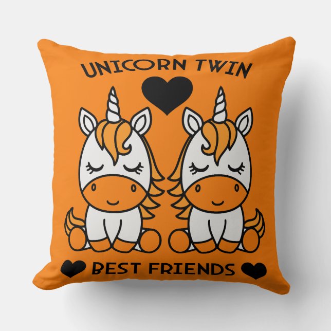 Unicorn Twin Sister  Cushion (Front)