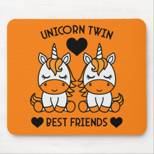Unicorn Twin Sister  Mouse Mat