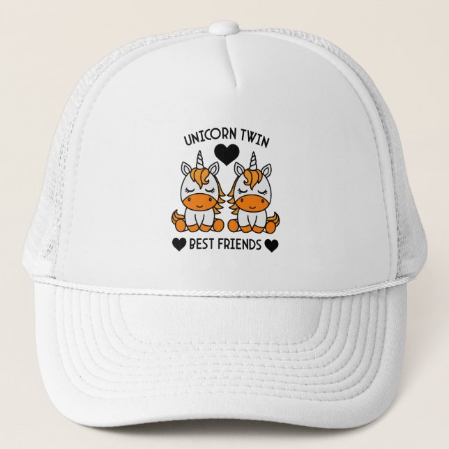 Unicorn Twin Sister  Trucker Hat (Front)