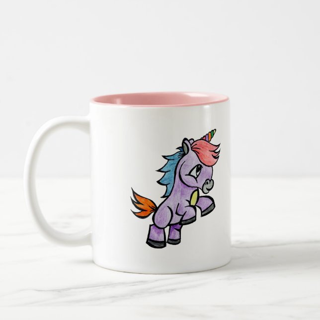 Unicorn Two-Tone Coffee Mug (Left)
