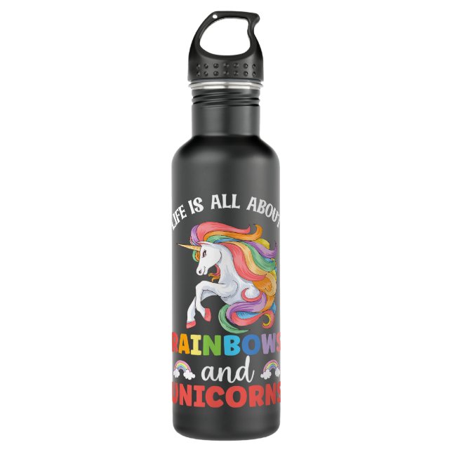 Unicorn Unicorns Women Horse 710 Ml Water Bottle (Front)