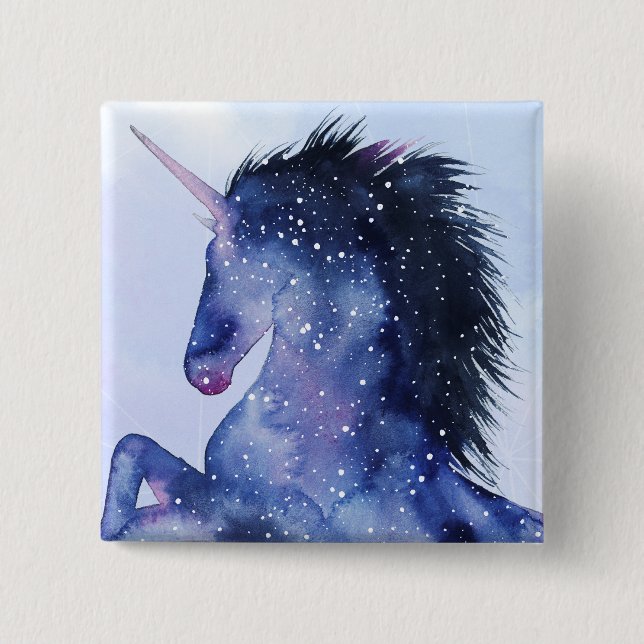 Unicorn Universe - Cosmic 15 Cm Square Badge (Front)