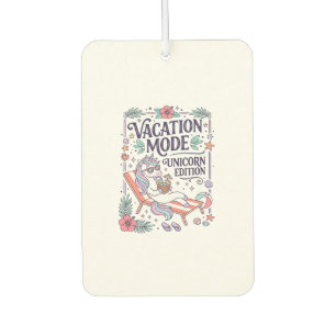 Unicorn Vacation Mode Unicorn Edition Adorable App Car Air Freshener