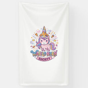 Unicorn Waffle Horn Society Print Ready Apparel Gr Banner