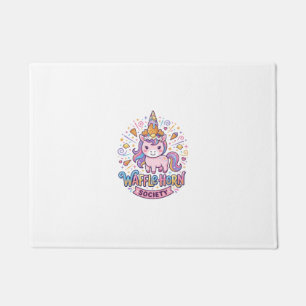 Unicorn Waffle Horn Society Print Ready Apparel Gr Doormat