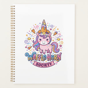 Unicorn Waffle Horn Society Print Ready Apparel Gr Planner