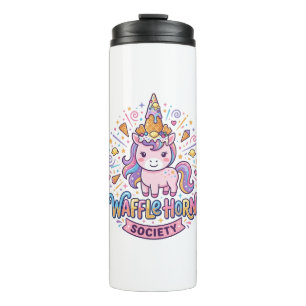 Unicorn Waffle Horn Society Print Ready Apparel Gr Thermal Tumbler