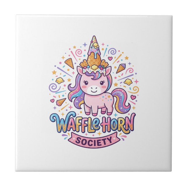 Unicorn Waffle Horn Society Print Ready Apparel Gr Tile (Front)