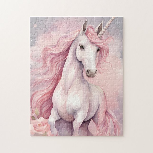 Unicorn Wall Clock Jigsaw Puzzle (Vertical)