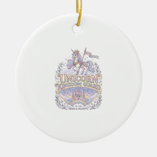 Unicorn Wanderlust Unicorn Gift Idea Vector Design Ceramic Tree Decoration